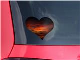 Maderia Sunset - I Heart Love Car Window Decal 6.5 x 5.5 inches