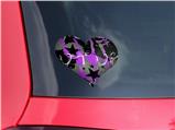 SceneKid Purple - I Heart Love Car Window Decal 6.5 x 5.5 inches