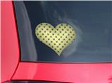 Kearas Daisies Yellow - I Heart Love Car Window Decal 6.5 x 5.5 inches