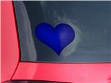 Solids Collection Royal Blue - I Heart Love Car Window Decal 6.5 x 5.5 inches