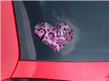 Scene Kid Sketches Pink - I Heart Love Car Window Decal 6.5 x 5.5 inches
