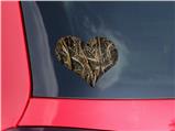 WraptorCamo Grassy Marsh - I Heart Love Car Window Decal 6.5 x 5.5 inches