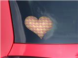 Donuts Yellow - I Heart Love Car Window Decal 6.5 x 5.5 inches