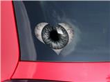 Eyeball Gray - I Heart Love Car Window Decal 6.5 x 5.5 inches