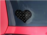 Nautical Anchors Away 02 Black - I Heart Love Car Window Decal 6.5 x 5.5 inches