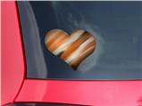 Paint Blend Orange - I Heart Love Car Window Decal 6.5 x 5.5 inches