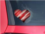 Paint Blend Red - I Heart Love Car Window Decal 6.5 x 5.5 inches