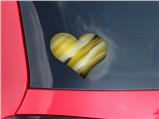 Paint Blend Yellow - I Heart Love Car Window Decal 6.5 x 5.5 inches