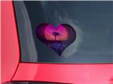 Synth Beach - I Heart Love Car Window Decal 6.5 x 5.5 inches