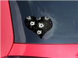 Poppy Dark - I Heart Love Car Window Decal 6.5 x 5.5 inches
