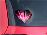 Lightning Pink - I Heart Love Car Window Decal 6.5 x 5.5 inches