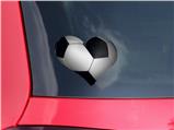 Soccer Ball - I Heart Love Car Window Decal 6.5 x 5.5 inches