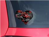 Emo Graffiti - I Heart Love Car Window Decal 6.5 x 5.5 inches