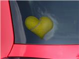 Tennis Ball - I Heart Love Car Window Decal 6.5 x 5.5 inches