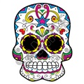 Sugar Skull 54 47x61 inch - Fabric Wall Skin Decal