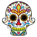 Sugar Skull 07 47x50 inch - Fabric Wall Skin Decal