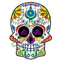 Sugar Skull 10 47x63 inch - Fabric Wall Skin Decal