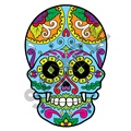 Sugar Skull 17 47x70 inch - Fabric Wall Skin Decal