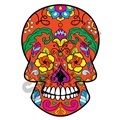 Sugar Skull 18 47x67 inch - Fabric Wall Skin Decal