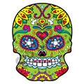 Sugar Skull 20 47x61 inch - Fabric Wall Skin Decal