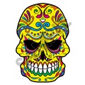 Sugar Skull 21 33x48 inch - Fabric Wall Skin Decal