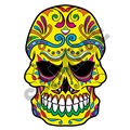 Sugar Skull 21 47x69 inch - Fabric Wall Skin Decal