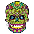 Sugar Skull 22 47x63 inch - Fabric Wall Skin Decal