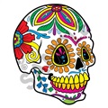 Sugar Skull 25 47x58 inch - Fabric Wall Skin Decal