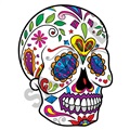 Sugar Skull 27 47x60 inch - Fabric Wall Skin Decal