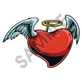 Heart Angel 68x47 inch - Fabric Wall Skin Decal