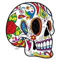 Sugar Skull 28 47x54 inch - Fabric Wall Skin Decal