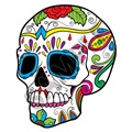 Sugar Skull 29 47x58 inch - Fabric Wall Skin Decal