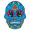 Sugar Skull 31 47x61 inch - Fabric Wall Skin Decal