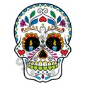 Sugar Skull 33 35x48 inch - Fabric Wall Skin Decal