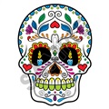 Sugar Skull 33 47x65 inch - Fabric Wall Skin Decal