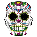 Sugar Skull 34 47x57 inch - Fabric Wall Skin Decal