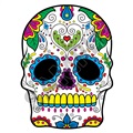 Sugar Skull 35 47x63 inch - Fabric Wall Skin Decal