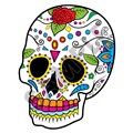 Sugar Skull 37 47x60 inch - Fabric Wall Skin Decal