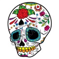 Sugar Skull 38 19x24 inch - Fabric Wall Skin Decal