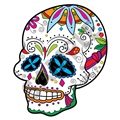 Sugar Skull 40 47x56 inch - Fabric Wall Skin Decal