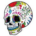 Sugar Skull 41 47x55 inch - Fabric Wall Skin Decal