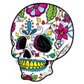 Sugar Skull 42 19x24 inch - Fabric Wall Skin Decal