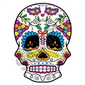 Sugar Skull 47 47x65 inch - Fabric Wall Skin Decal