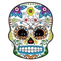 Sugar Skull 48 47x59 inch - Fabric Wall Skin Decal