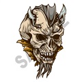 Skull Deamon 04 47x72 inch - Fabric Wall Skin Decal