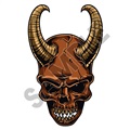 Skull Deamon 07 30x48 inch - Fabric Wall Skin Decal