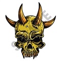 Skull Deamon 08 42x48 inch - Fabric Wall Skin Decal