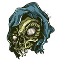 Skull Reaper 40x48 inch - Fabric Wall Skin Decal