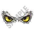 Predator Eyes Eagle 24x10 inch - Fabric Wall Skin Decal