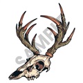 Deer Skull Horns 01 41x48 inch - Fabric Wall Skin Decal